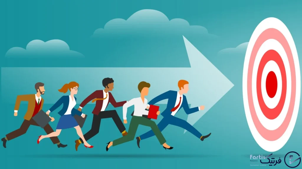 مردان و زنان در حال تلاش در مسیر هدف‌گذاری در زندگی شخصی